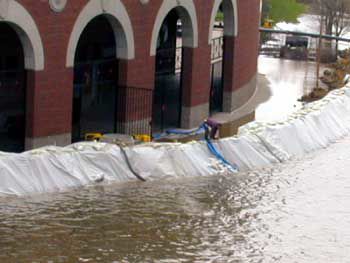 Flood 2001: John O'Donnell Stadium front gates